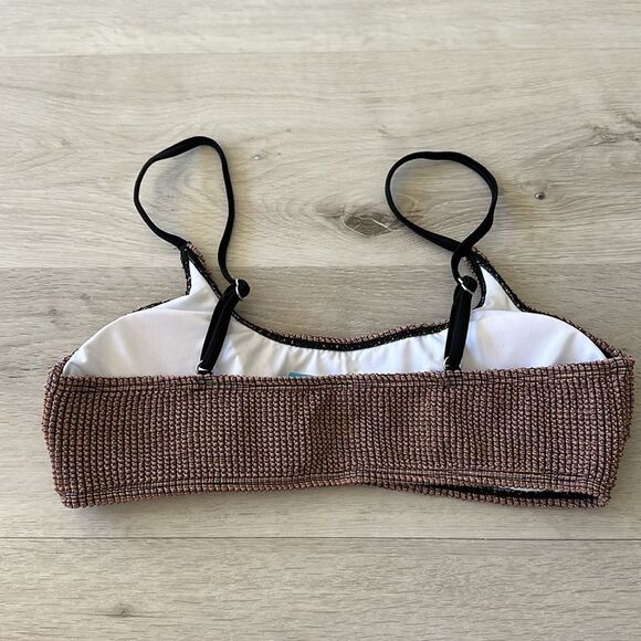 Cupshe Rib Scoop Neck Top & Hipster Bikini Set Mineral Wash M NWT IN PACKAGE - Picture 9 of 16